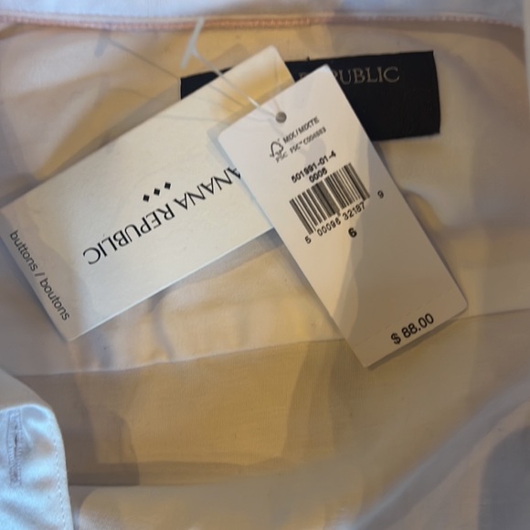 white button up from banana republic - Picture 3 of 3